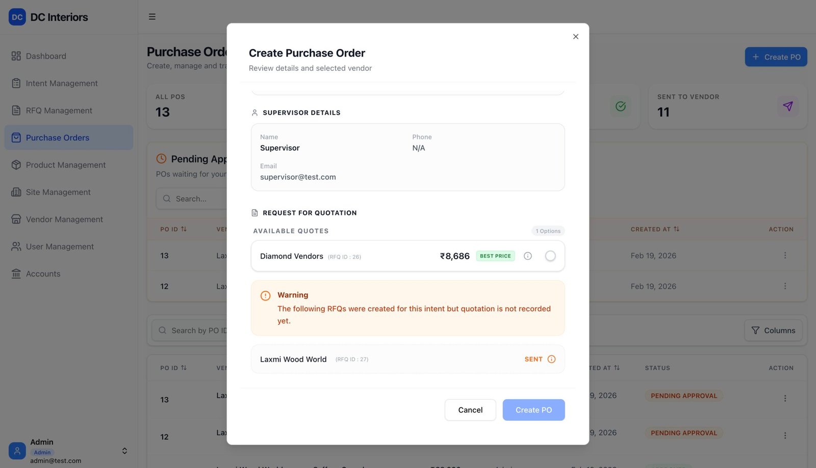 Procurement Dashboard